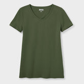 Women's Plus No-Yank V-Neck Tee