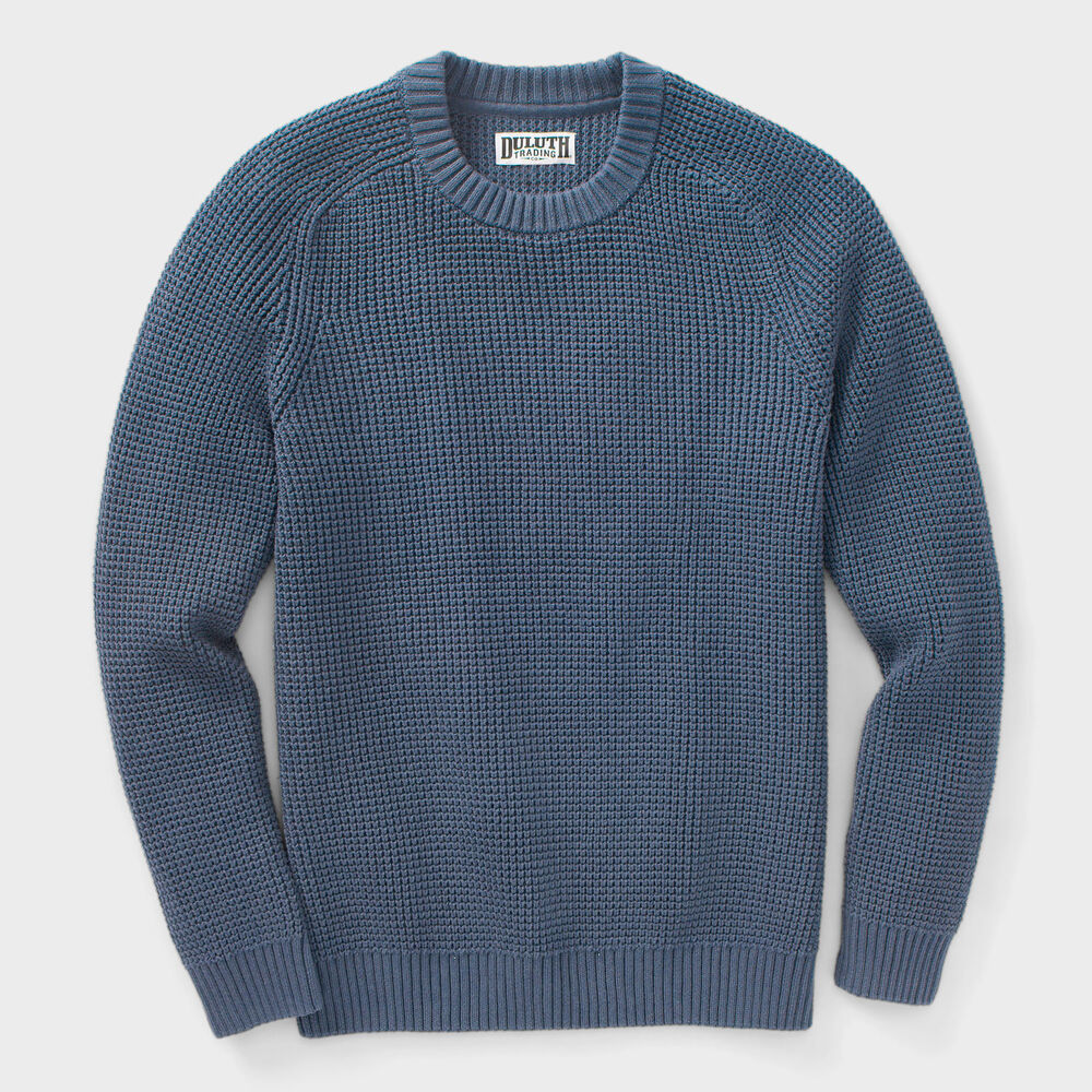 Men's Burly Retirement Crew Waffle Sweater