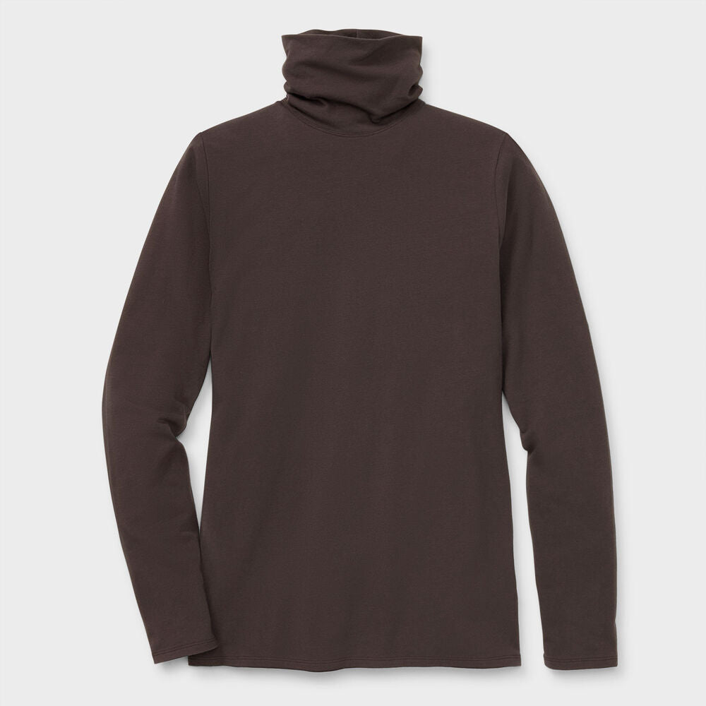 Women's Plus No-Yank Long Sleeve Turtleneck T-Shirt